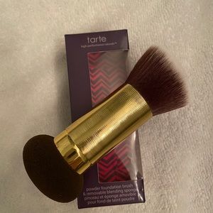 powder foundation brush & removable blend sponge
